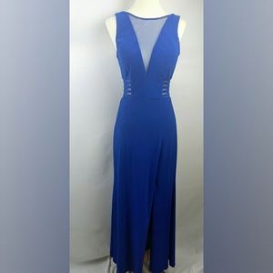 Morgan & Co Blue Sheer Dress